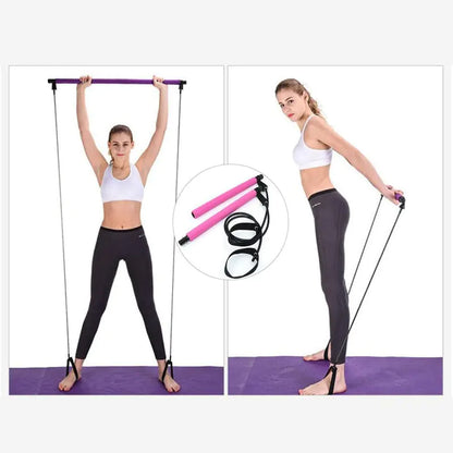 Barre de Pilates portable et bande de résistance 