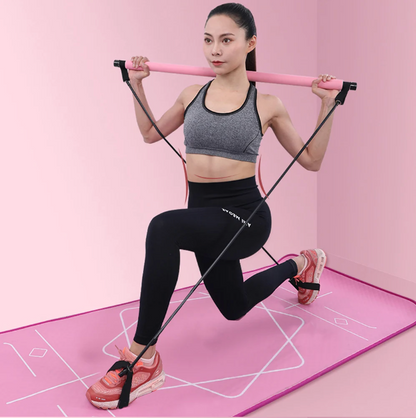 Barre de Pilates portable et bande de résistance 